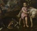 Tizian, Kleiner Junge mit Hunden
