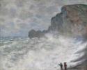Claude Monet, Rauhes Wetter in Étretat