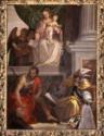 Paolo Veronese, Thronende Madonna mit Kind, Johannes dem Täufer, St. Louis von Toulouse und Stiftern