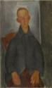Amedeo Modigliani, Sitzender rothaariger Junge in grauer Jacke