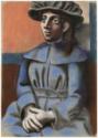 Pablo Picasso, Jeune fille au chapeau les mains croisees (Mädchen mit Hut und gekreuzten Armen)