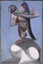 Pablo Picasso, Büste einer Frau mit gestreiftem Hut