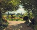 Claude Monet, Adolphe Monet im Garten von Le Coteau in Sainte-Adresse