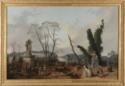 Hubert Robert, Blick auf das Tapis vert im Park von Versailles