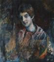 Wassily Wassiljewitsch Kandinsky, Porträt von Nina Kandinsky, Frau des Künstlers