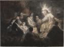 Rembrandt van Rhijn, Christus und seine Jünger im Garten Gethsemane