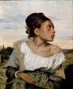 Eugène Delacroix, Junges Waisenmädchen auf dem Friedhof