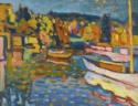 Wassily Wassiljewitsch Kandinsky, Studie für Herbstlandschaft mit Booten