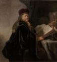 Rembrandt van Rhijn, Gelehrter an seinem Schreibtisch