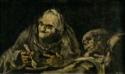 Francisco Goya, Zwei Alte essen Suppe
