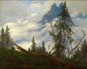Caspar David Friedrich, Berggipfel mit ziehenden Wolken