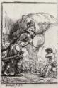 Rembrandt van Rhijn, David und Goliath. Illustration zum Buch Piedra gloriosa von Menasse ben Israel