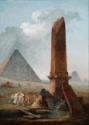 Hubert Robert, Die Farandole inmitten von ägyptischen Denkmäler