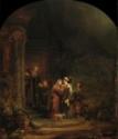 Rembrandt van Rhijn, Begegnung von Maria und Elisabet