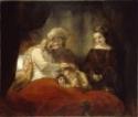 Rembrandt van Rhijn, Jakob segnet seine Enkel
