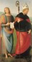 Perugino, Johannes der Evangelist und Heiliger Augustin