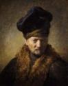 Rembrandt van Rhijn, Bildnis eines alten Mannes mit Pelzmütze