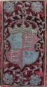 Gestickte Samt-Buchbindung von John Udalls Predigten mit dem Wappen der Elizabeth I