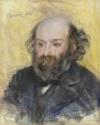 Pierre Auguste Renoir, Porträt von Paul Cézanne (1839-1906)