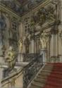 Alexander Nikolajewitsch Benois, Die Haupttreppe im im Großen Palast in Peterhof