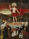 Lucas Cranach der Jüngere, Auferstehung Christi mit Stifterfamilie (Epitaph der Familie Badehorn)