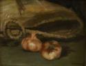 Édouard Manet, Stillleben mit Tasche und Knoblauch