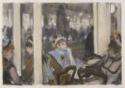 Edgar Degas, Frauen auf einer Café-Terrasse. Abend
