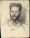 Viktor Michailowitsch Wasnezow, Porträt von Bildhauer Mark Matwejewitsch Antokolski (1843-1902)