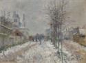 Claude Monet, Le Boulevard de Pontoise à Argenteuil, neige (Der schneebedeckte Boulevard de Pontoise in Argenteuil)