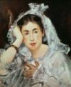 Édouard Manet, Feune fille en blanc (Marguerite de Conflans au capuchon)
