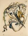Wassily Wassiljewitsch Kandinsky, Aquarell mit sieben Strichen