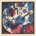 Wassily Wassiljewitsch Kandinsky, Drei Reiter in rot, blau und schwarz. Aus 