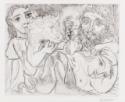 Pablo Picasso, Marie-Thérèse rêvant de métamorphoses (Minotaure, buveur et femmes)