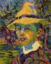 Ernst Ludwig Kirchner, Selbstbildnis mit Pfeife