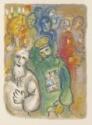 Marc Chagall, Chagall, Marc (1887-1985), The Story of the Exodus, Farblithographie, Moderne, 1966, Russland, Privatsammlung,  VG-Bild-Kunst Bonn.