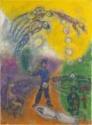 Marc Chagall, Chagall, Marc (1887-1985), L'envol du peintre, Tempera und Öl auf Leinwand, Moderne, um 1979, Russland, Privatsammlung,  VG-Bild-Kunst Bonn.