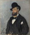 Claude Monet, Monet, Claude (1840-1926), Porträt von Léon Monet, Öl auf Leinwand, Impressionismus, 1874, Frankreich, Privatsammlung, .