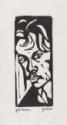 Ernst Ludwig Kirchner, Kirchner, Ernst Ludwig (1880-1938), Selbstbildnis, Holzschnitt, Expressionismus, 1905-1906, Deutschland, Privatsammlung, .