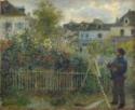 Pierre Auguste Renoir, Claude Monet beim Malen in seinem Garten in Argenteuil