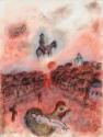 Marc Chagall, Repos sur coq et chevauchée au village rouge