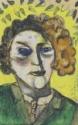 Marc Chagall, Autoportrait sur fond jaune