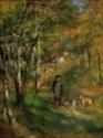 Pierre Auguste Renoir, Der Maler Jules Le Coeur und seine Hunde im Wald von Fontainebleau