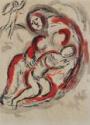 Marc Chagall, Hagar in der Wüste (Dessins pour la Bible)