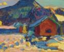 Wassily Wassiljewitsch Kandinsky, Winterstudie mit Berg