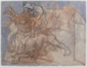 Pablo Picasso, Verwundeter Minotaurus, Pferd und Figuren