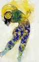 Marc Chagall, Blau-Gelbes Monster. Kostümentwurf zum Ballett Der Feuervogel von I. Strawinski