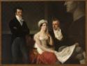 Francesco Hayez, Porträt der Cicognara-Familie mit der Büste von Antonio Canova