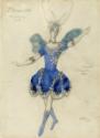 Léon Bakst, Blauer Vogel. Kostümentwurf zum Ballett Dornröschen von P. Tschaikowski