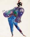 Marc Chagall, Kostümentwurf zum Ballett Der Feuervogel (L'oiseau de feu) von I. Strawinski