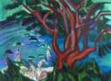 Ernst Ludwig Kirchner, Roter Baum am Strand